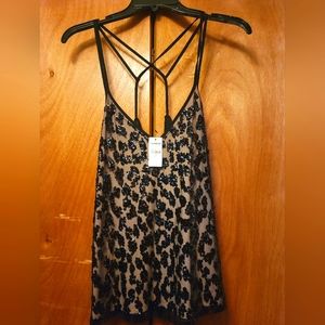 Express sequin embellished tank.